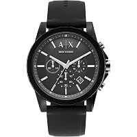 Amazon.co.jp: Emporio Armani メンズ クロノグラフ ブラックレザー
